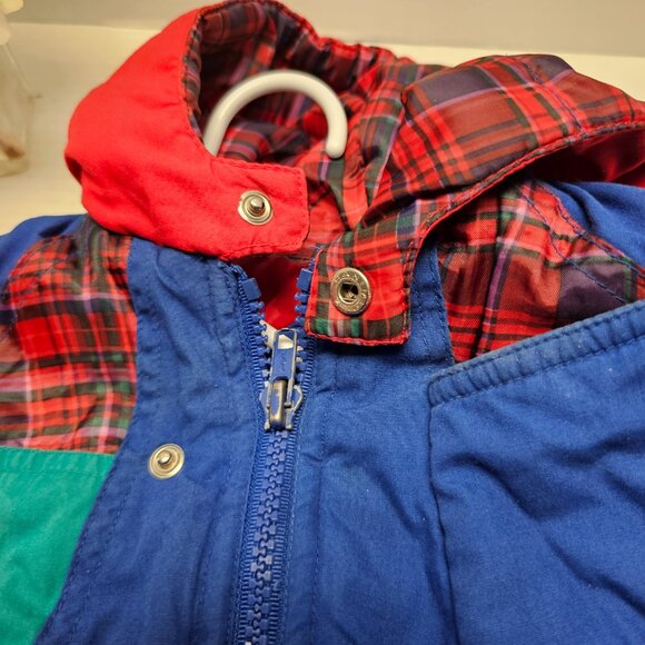 Vintage The Cuddle Club Baby Child Coat Jacket Infant Block Colors Mr Fix It 12 - Picture 10 of 16